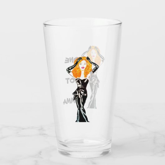 ONE HOT MOMMA  GLAS (Achterkant)