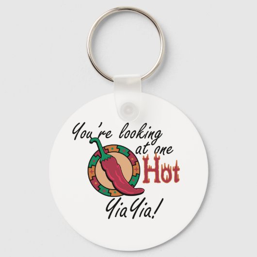 One Hot YiaYia Sleutelhanger (Voorkant)