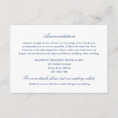 One Hotel Accommodations Insert Card - Penobscot Informatiekaartje (Voorkant)