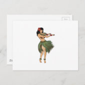 One Hula Girl Dancing Briefkaart (Voorkant / Achterkant)