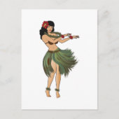 One Hula Girl Dancing Briefkaart (Voorkant)