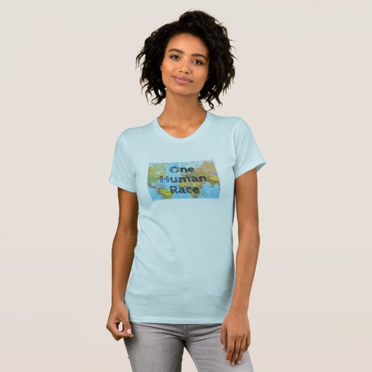 One Human Race T-Shirt (Voorkant volledig)