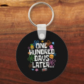 One Hundred Days Later 100 Days Of School Student Sleutelhanger (Voorkant)