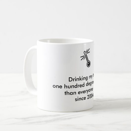 One Hundred Degrees Hotter-Mok Koffiemok (Voorkant links)