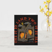 One If By Land Two If By Sea 1775  Kaart (Gele Bloem)