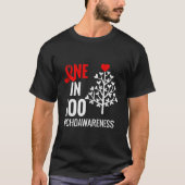 One In 100 Congenital He Defect Month Chd Warrior T-shirt (Voorkant)