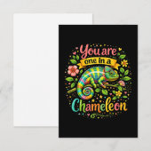 One in a Chameleon Bedankkaart (Voorkant / Achterkant)