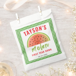 One in a Melon 1st Birthday – Cute Watermelon Bedankzakje