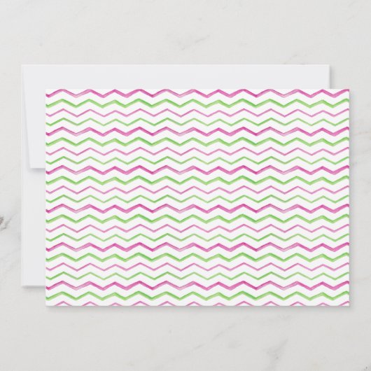 One in a Melon 1st Birthday Fotouitnodiging Kaart (Achterkant)