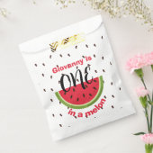 One in a Melon 1st Birthday Party Bedankzakje (Gezegeld)