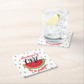 One in a Melon 1st Birthday Party Kartonnen Onderzetters (Insitu)