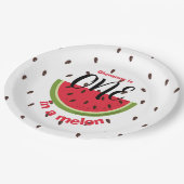 One in a Melon 1st Birthday Party Papieren Bordje (Gekanteld)