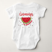 One in a Melon 1st Birthday Party Romper (Achterkant)