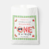One in a melon 1st birthday watermelon Thank You Bedankzakje (Voorkant)