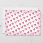 One in a Melon 1st Birthday Waterverf Foto Kaart (Achterkant)