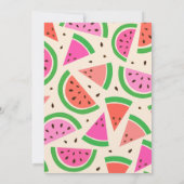 'One in a Melon' 1ste uitnodiging van de verjaarda (Achterkant)