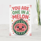 One in a Melon Birthday Card Kaart (Voorkant)