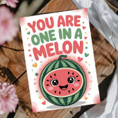 One in a Melon Birthday Card Kaart