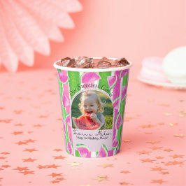 One in a Melon Birthday watermelon Papieren Bekers