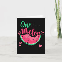 One In A Melon Dad Summer Birthday Party Matching