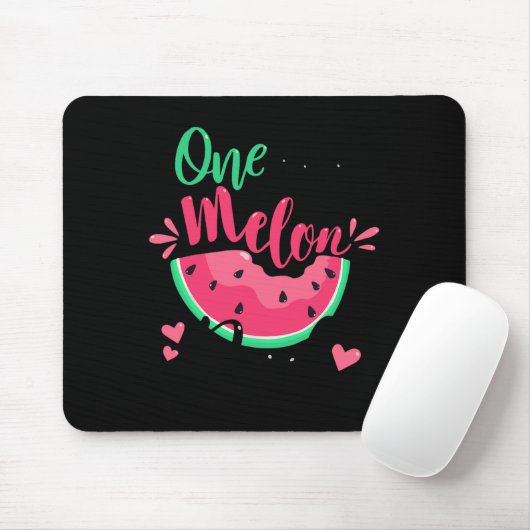 One In A Melon Dad Summer Birthday Party Matching Muismat (Met muis)
