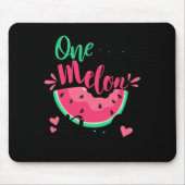 One In A Melon Dad Summer Birthday Party Matching Muismat (Voorkant)