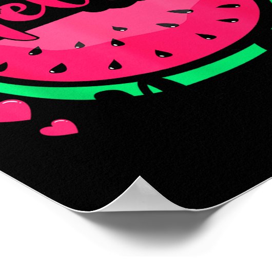 One In A Melon Dada Summer Birthday Party Matching Poster (Hoek)