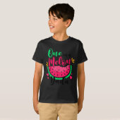 One In A Melon Dada Summer Birthday Party Matching T-shirt (Voorkant volledig)