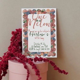 One in a Melon Eerste Verjaardag - Zomervibes Invi Kaart