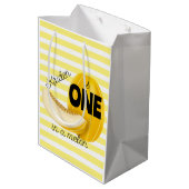 One in a Melon First 1st Birthday Party Medium Cadeauzakje (Achterkant Gekanteld)