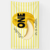 One in a Melon First 1st Birthday Party Spandoek (Verticaal)