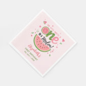 One in a Melon! First Birthday Girl Party Servet (Hoek)