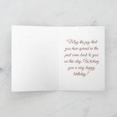 One in a Melon – Fun Watermelon Birthday Card Kaart (Binnen)