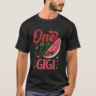 One In A Melon Gigi Watermelon Family Bday Py T-shirt