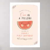 One In A Melon Girl Eerste Verjaardagsfeestje Poster (Voorkant)