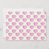 One in a Melon Girl Foto 1e verjaardag Uitnodiging (Achterkant)