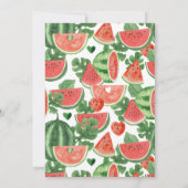 One in a Melon Little Sweetie 1e verjaardagsfeestj Kaart (Achterkant)