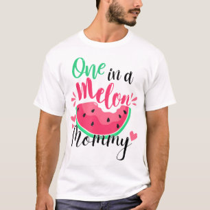 One In A Melon Mama Zomer Verjaardagsfeestje Match T-shirt