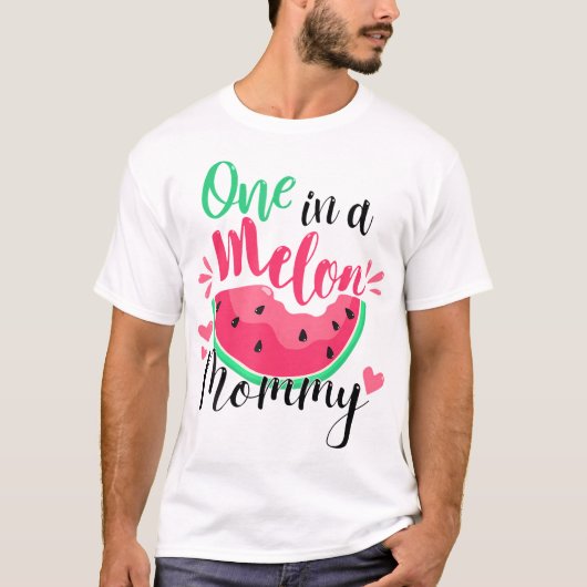 One In A Melon Mama Zomer Verjaardagsfeestje Match T-shirt (Voorkant)