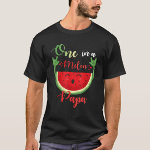 One in a Melon Papa Grappige Verjaardag Matching F T-shirt