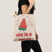 One in a Melon – Pastel Fruit (Soft Beige Edition) Tote Bag (Dichtbij)