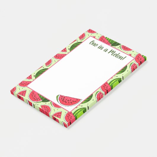 One In A Melon Post-It schrijft Post-it® Notes (Schuin)