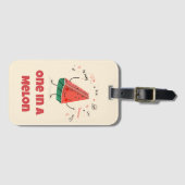 One in a Melon – Schattige Watermeloen Bagagelabel (Voorkant (horizontaal))