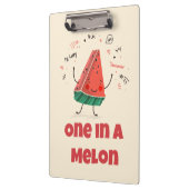 One in a Melon – Schattige Watermeloen Klembord On (Links)