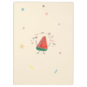 One in a Melon – Schattige Watermeloen Klembord On (Achterkant)