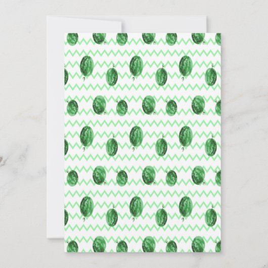 One in a Melon Summer Party Kaart voor meisjes (Achterkant)