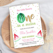 One in a Melon Summer Party Kaart voor meisjes