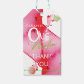 One In a Melon Verjaardag Dank u Cadeaulabel (Voorkant)