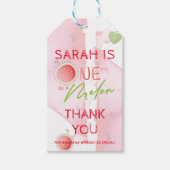 One In a Melon Verjaardag Dank u Cadeaulabel (Voorkant)