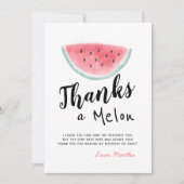 One in a Melon Verjaardag Dank u kaart (Voorkant)